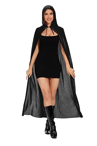 Raven Cape,Red Cape,Red Riding Hood Cape,Red Cape for Women,Purple Cape  with Hood Raven Costume,Raven Cosplay Red Cape with Hood,Black Cape