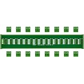 DIN Rail Mount 10A/300V Pluggable Screw Terminal Block Distribution Module (16x3 Pole)
