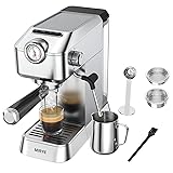 MR MIRYE Espresso Machine, 20 Bar Stainless Steel