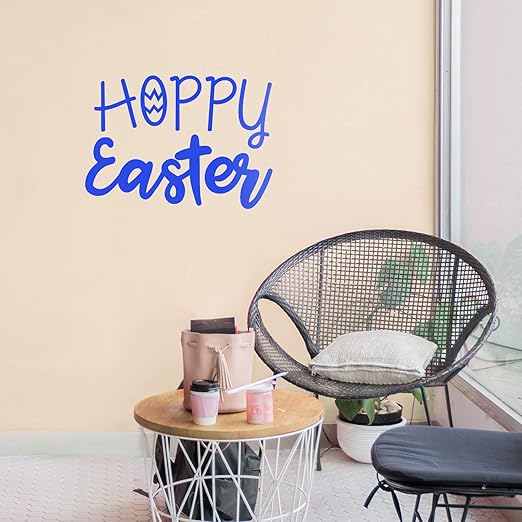 Amazon Com Easter Day Vinyl Wall Art Decal Hoppy Easter 16 X