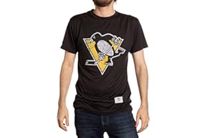 CALHOUN NHL Mens Loose Fit Performance Rashguard Wicking Short Sleeve Shirt