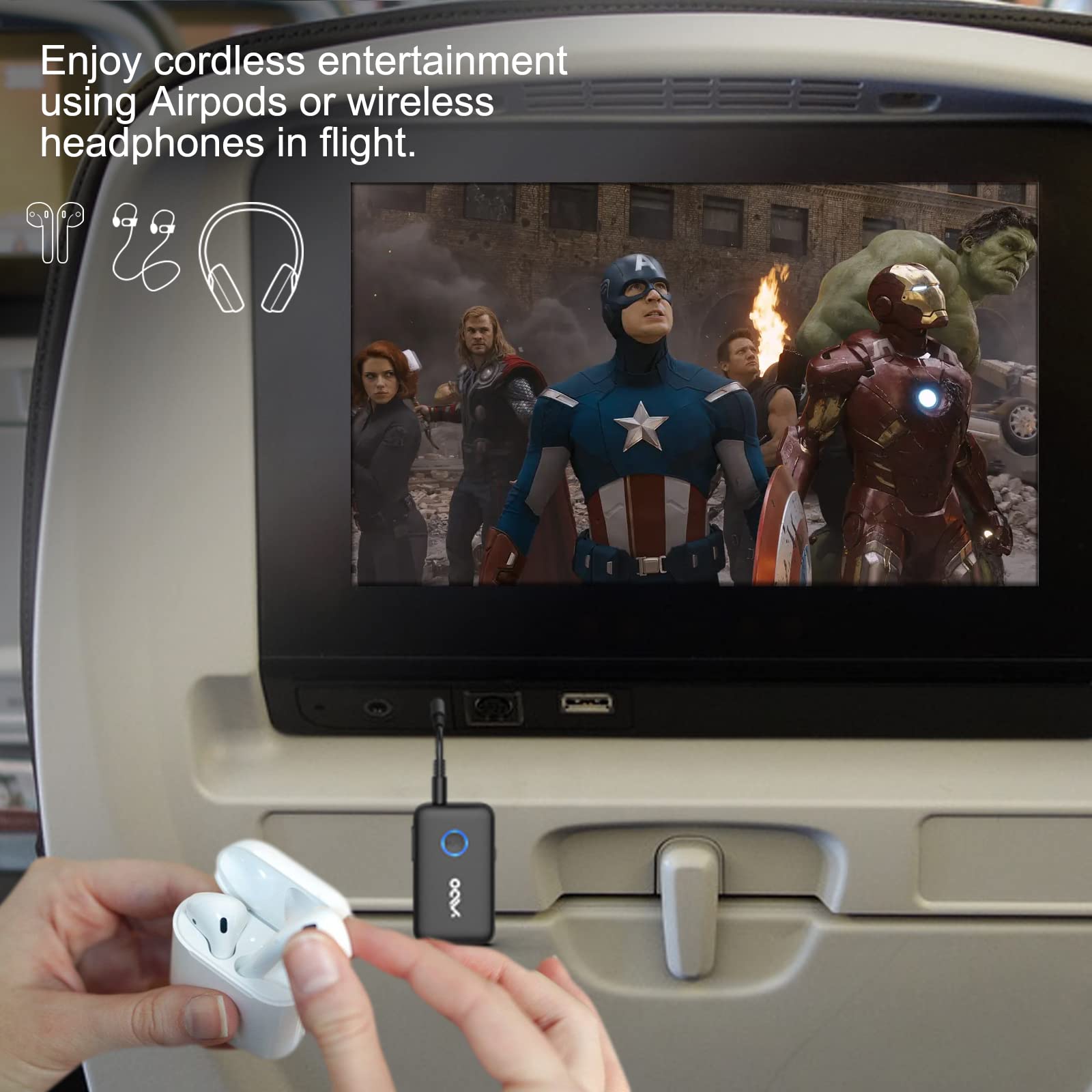 [Bluetooth Transmitter & Receiver] YMOO Bluetooth 5.3 Audio Adapter for