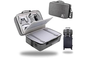 JAMINI Hard Shell Carrying Case for PS5, PS5 Pro, Travel Case for PS5, PS5 Pro Console Controller, Shockproof Protective Storage Bag for Playstation 5 Disk Digital Edition, Headset, Base, Accessories(Grey)