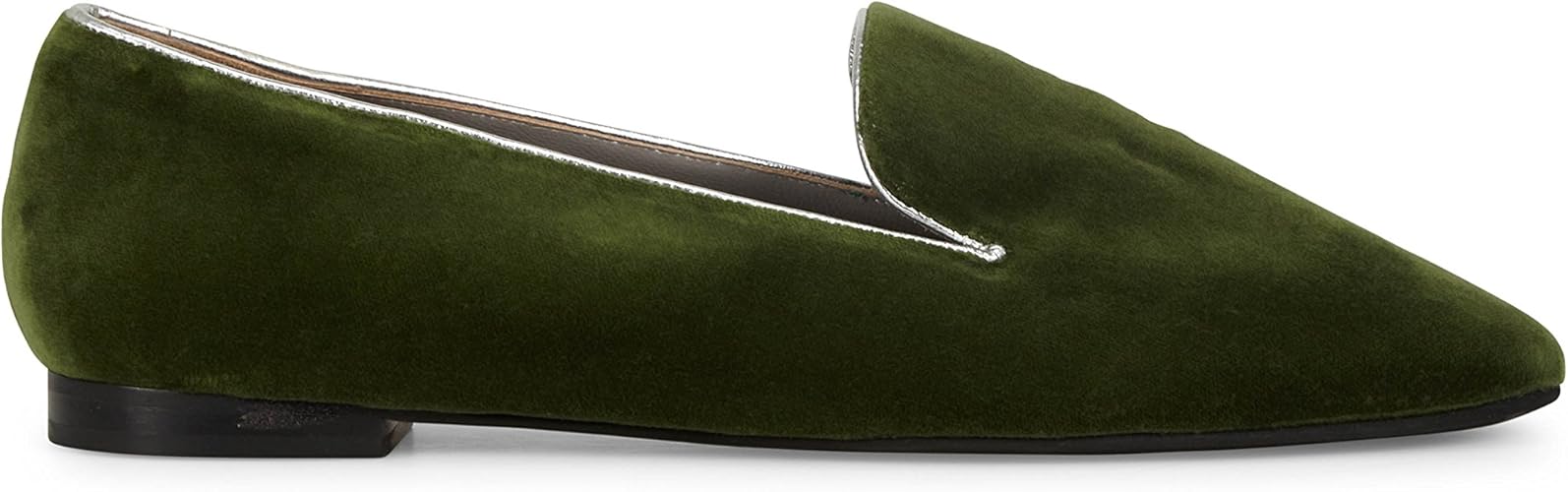 green velvet slippers
