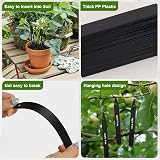 Kinglake 100Pcs Black Plant Labels Garden Markers 12x1.3cm Indoor Outdoor view 3
