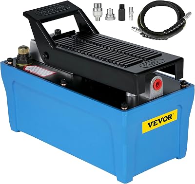 VEVOR Air Hydraulic Pump 10,000 PSI 0.8L Foot Actuated Treadle Pump