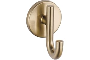 Delta Trinsic (1-Pack) Towel Hooks Champagne Bronze Single Bathroom Hooks Wall Mounted for Robes & Towels Hand Towel Hook Holder Kitchen, Bathroom Accessories