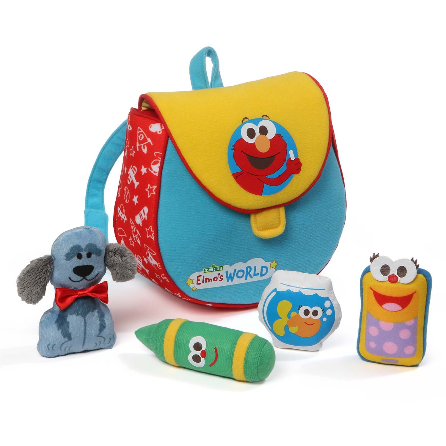 Gund Elmo’s World Playset Sesame Street Baby Plush Toy (5 Piece
