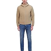 Kenneth Cole Men's Hooded Soft Shell With Coil Zip Detail