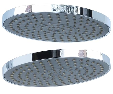 Regendusche Überkopfbrause Kopfdusche rund Regenwalddusche Kopfbrause 20cm Durchmesser Kugelgelenk 1/2 Zoll Antikalk Noppen C