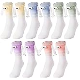 Jspupifip Magnetic Holding Hands Socks - Funny Hand in Hands Socks Unisex Novelty Gifts for Men,Women,Teens,Couples,Friends