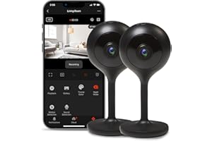 Geeni Look Indoor Smart Security Camera, 1080p HD Surveillance with 2-Way Talk and Motion Detection, Works with Alexa and Goo