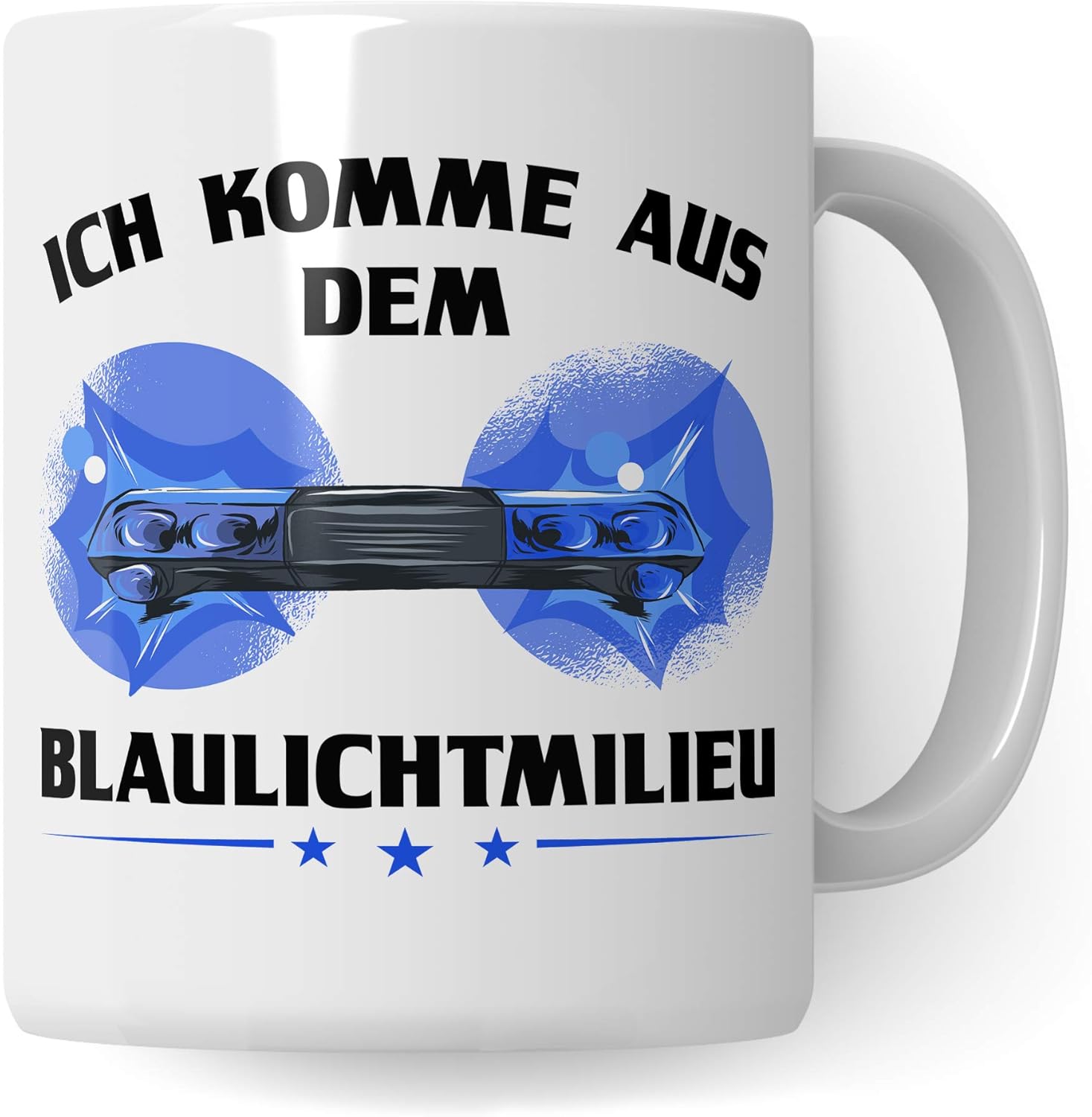 Pagma Druck Polizei Tasse, Polizist Geschenk, Becher Geschenkidee für Polizisten Kaffeetasse