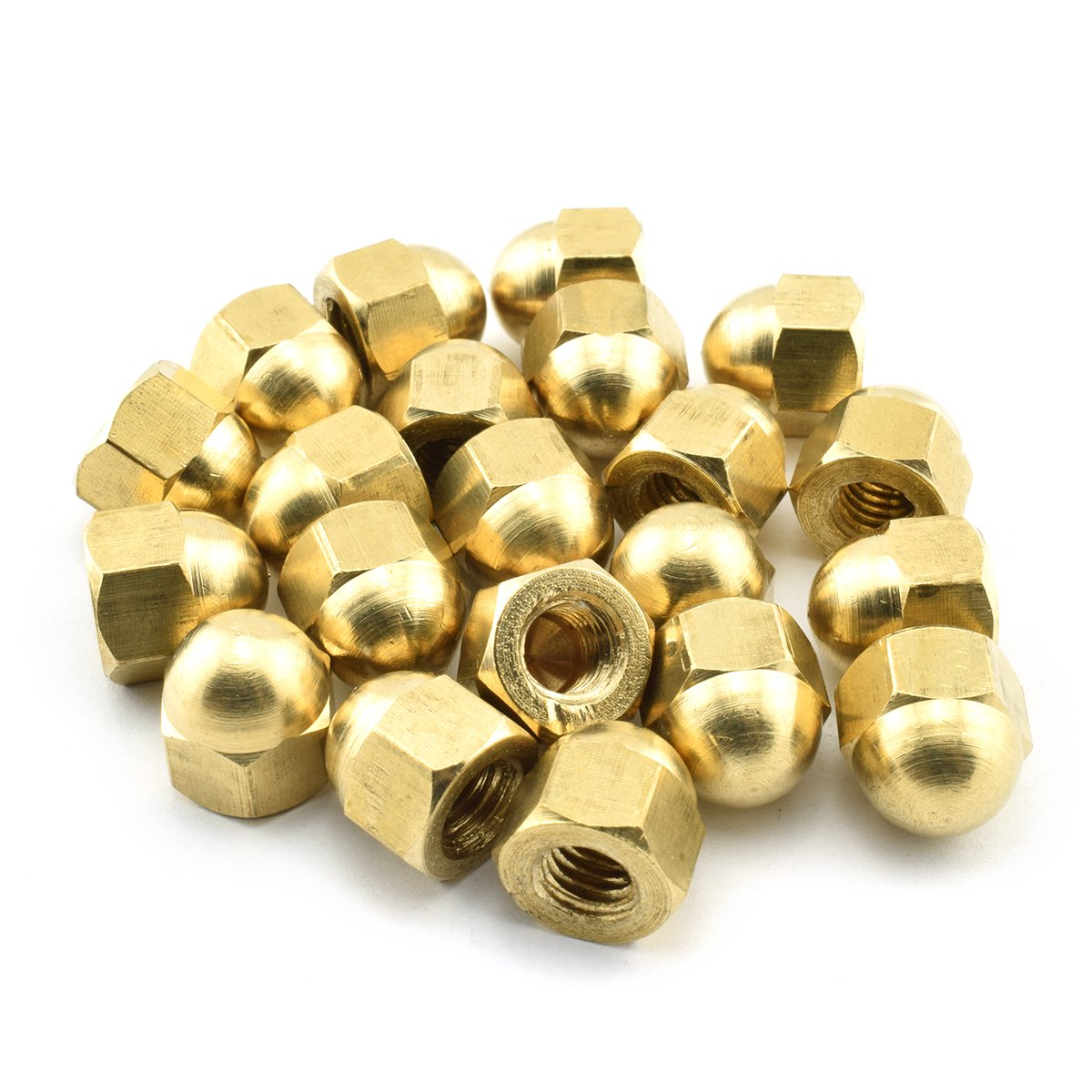 In Stock 30pcs M6 Brass Hex Acorn Nuts Gold Hexagon Decorative Cap Nut Acorn Dome Head Nuts For Screws Bolts High Quality Fast Shipping Pulsosocial Com