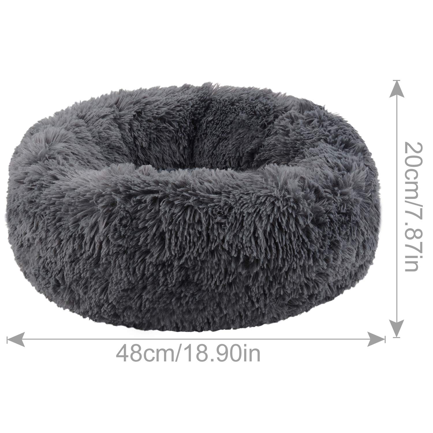 Katzenbett, Plüsch Weich Runden Katze Schlafen Bett/Klein Hund Bett/Haustierbett/katzenbettchen/Betten für Katzen