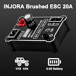 INJORA MB100-R80 20A Brushed Mini ESC for 1/24 1/18