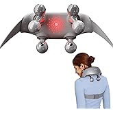 SKG Neck Massager for Pain Relief Deep Tissue Shiatsu Neck and Shoulder Cordless Massger with Heat Gifts for Men and Women Dad Mom Grandpa H7 Ultra Grey
