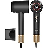 NeatToo Turbo Pro Hair Dryer | 3 Speed Settings with LCD Display | 500M Negative Ions for Smooth Shine | 160,000 RPM Brushless Motor | 1500W Fast Drying, Low Noise & Lightweight Blow Drye