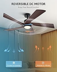 VONLUCE Ceiling Fans with Lights, 52" Ceiling Fan