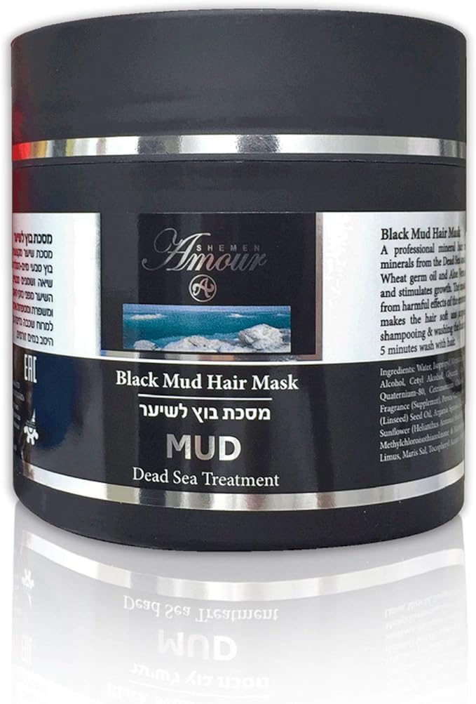 Shemen Amour Mineral Dead Sea Black Mud Hair Mask Amazon Co Uk