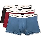 BOSS mens 3-pack Iconic Stripe Waistband Trunks