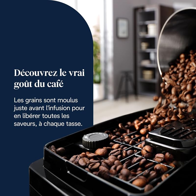Magnifica Start - Machine à Café Automatique 4 Boissons Noir