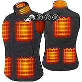 ARRIS Women`s Heated Vest, Size Adjustable 7.4V Electric Warm Vest with Battery Pack…