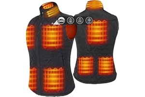 ARRIS Women`s Heated Vest, Size Adjustable 7.4V Electric Warm Vest with Battery Pack…