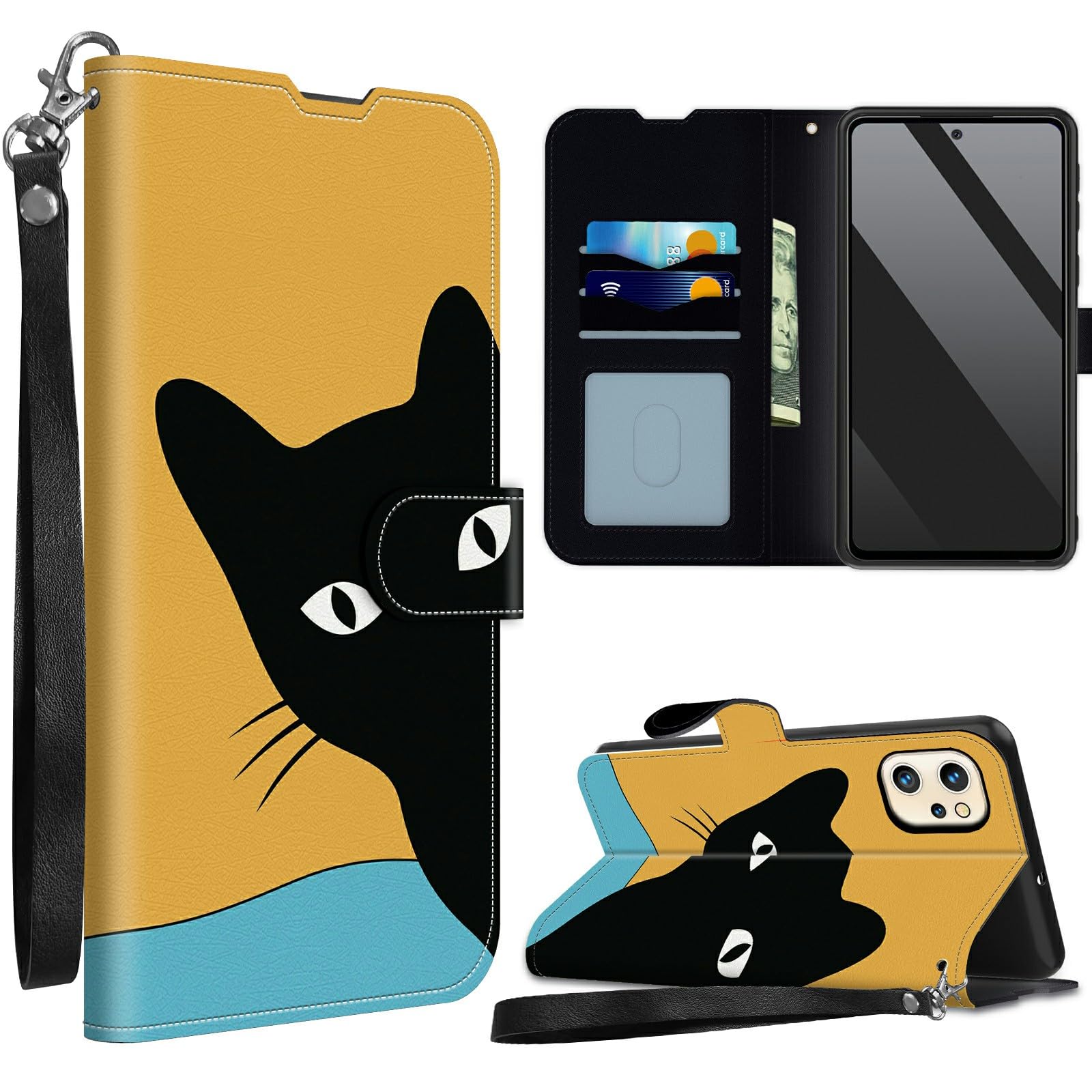 SROJDHFJB Black Cat for Umidigi A13/A13S Wallet