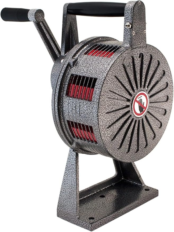 Vixen Horns Loud 130dB Heavy Duty Base Mount Hand/Manual Crank Alarm