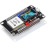 ideaspark ESP32 Development Board Integrated 0.96 Inch OLED Display,CH340 Driver,WiFi+BLE Wireless Module,and Micro USB Works Great for Arduino/Micropython(Pin Header Soldered)