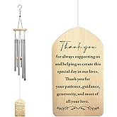 Parents Wedding Gifts from Bride Groom- Wind Chimes - Thank You Gifts for Parents, Mom and Dad Wedding Gift from Son Daughter Bride Groom