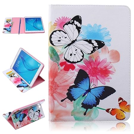 CareyNoce Galaxy Tab A 9.7 Hülle,PU Leder Flip Schutzhülle Hülle für Samsung SM-T550