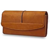 Wallets for Women Large Capacity Leather Clutch Wallet Card Organizer Women's Purse