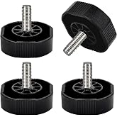 BROQIXIN 4 PCS 000-10467-001 Gimbal Bracket Knobs for Lowrance HDSGen2T/Elite7, Simrad NSS/NSSevo2, B&amp;G Zeus2, Quick and Easy to Use, Black