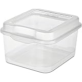 Sterilite 18038612 Small Clear Flip Top Storage Box