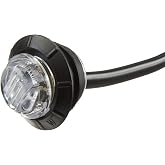 Maxxima M09300YCL Amber 3/4" Round LED Clear Lens Combination Clearance Marker Light