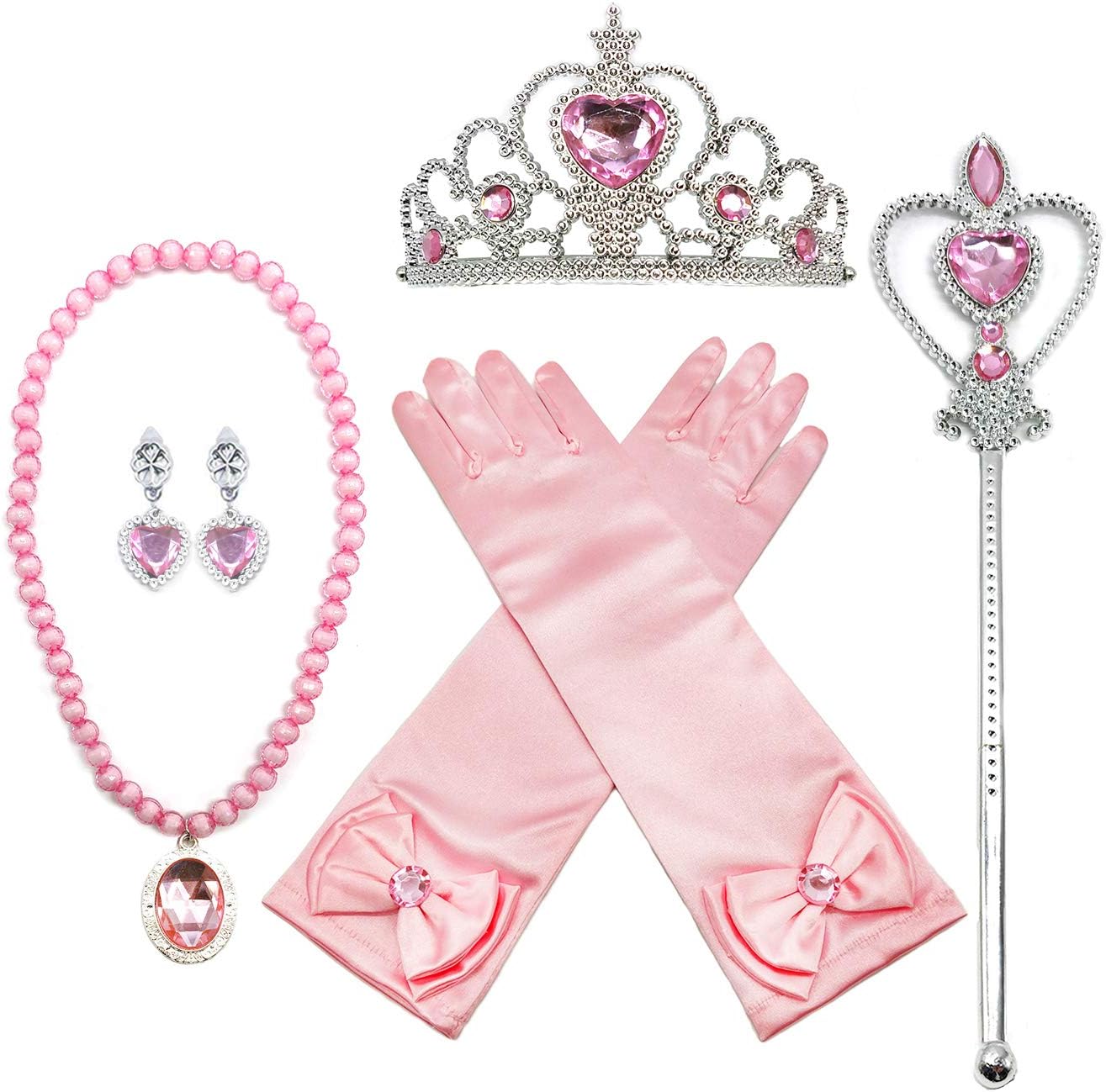 Download Costumes Belle Dress Up Kids Girls Princess Costume Gloves Wand Tiara Party Accessories Clothing Shoes Accessories