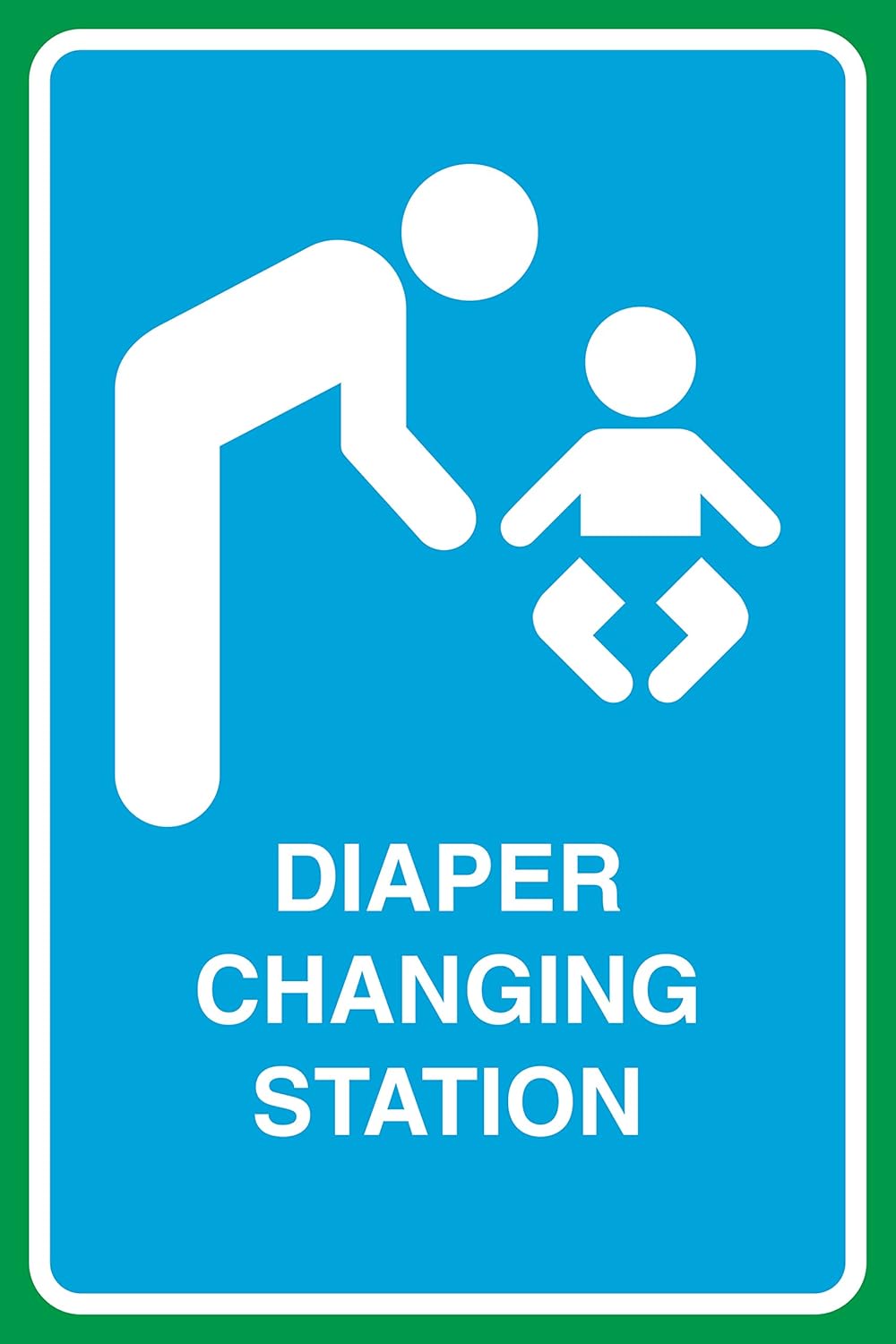 Best restroom sign with changing table sign