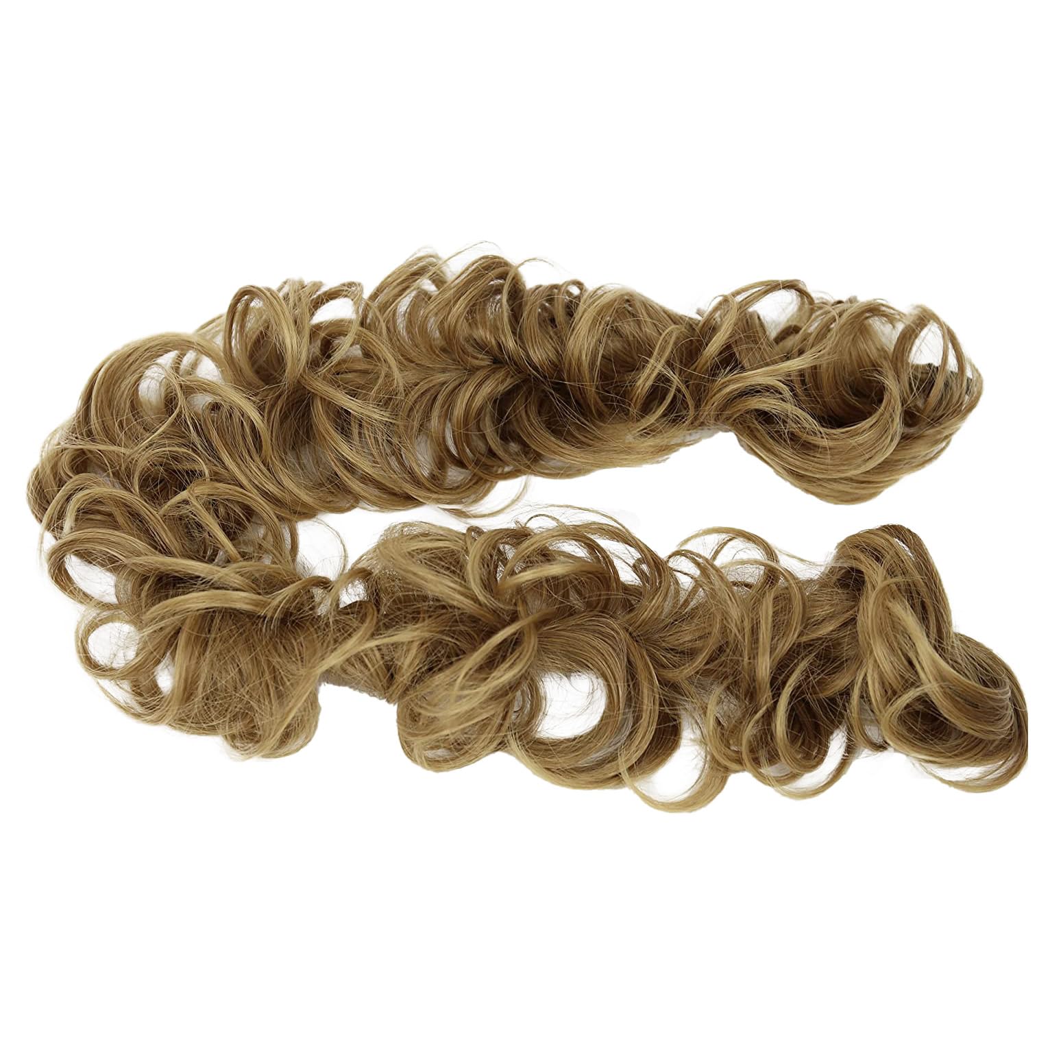 CAISHA XXL Hairpiece Scrunchy Updo Bridal Hairstyle Voluminous Curly Messy Bun Natur Blonde HW30