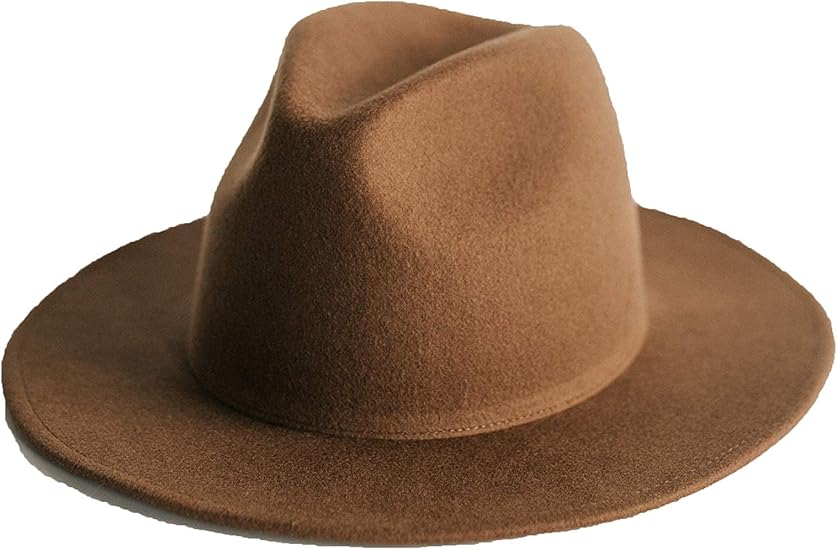 brown brim hat