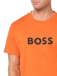 BOSS Regular Fit Short Sleeve Beach T-Shirt, Papaya