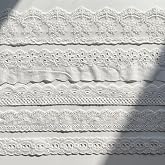 IDONGCAI 10 Yards Embroidered Eyelet Lace Trim Set, 2 Yards Each,Ivory | 5 Styles Lace Ribbon Bundle, Embroidered Eyelet Lace Trim, For Sewing &amp; Crafts, For Wedding, Baby &amp; DIY Fabric Embellishments