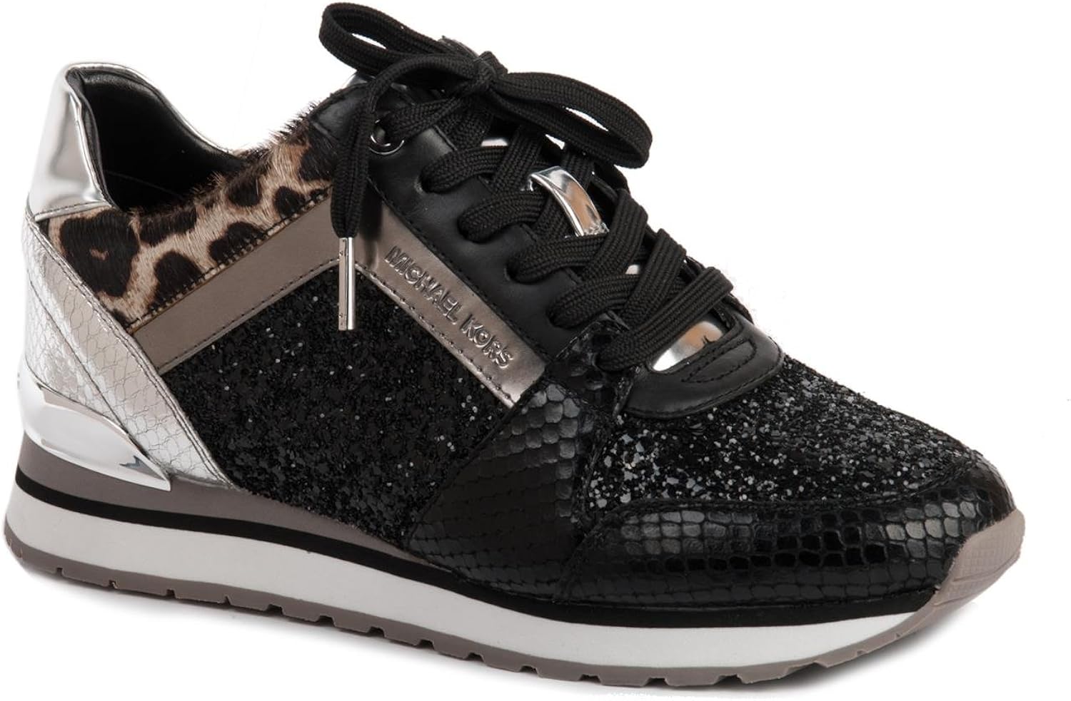 michael kors billie glitter trainers