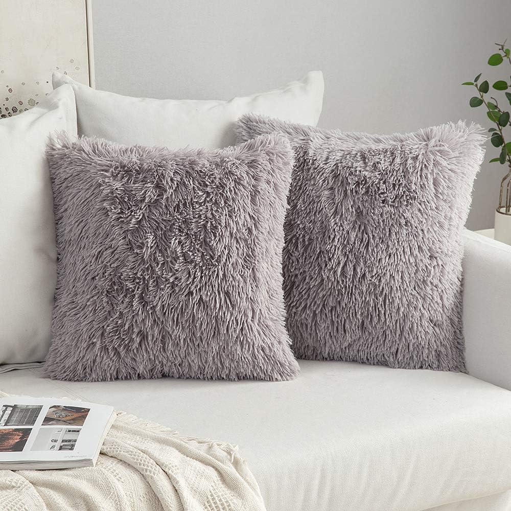 plush cushion covers