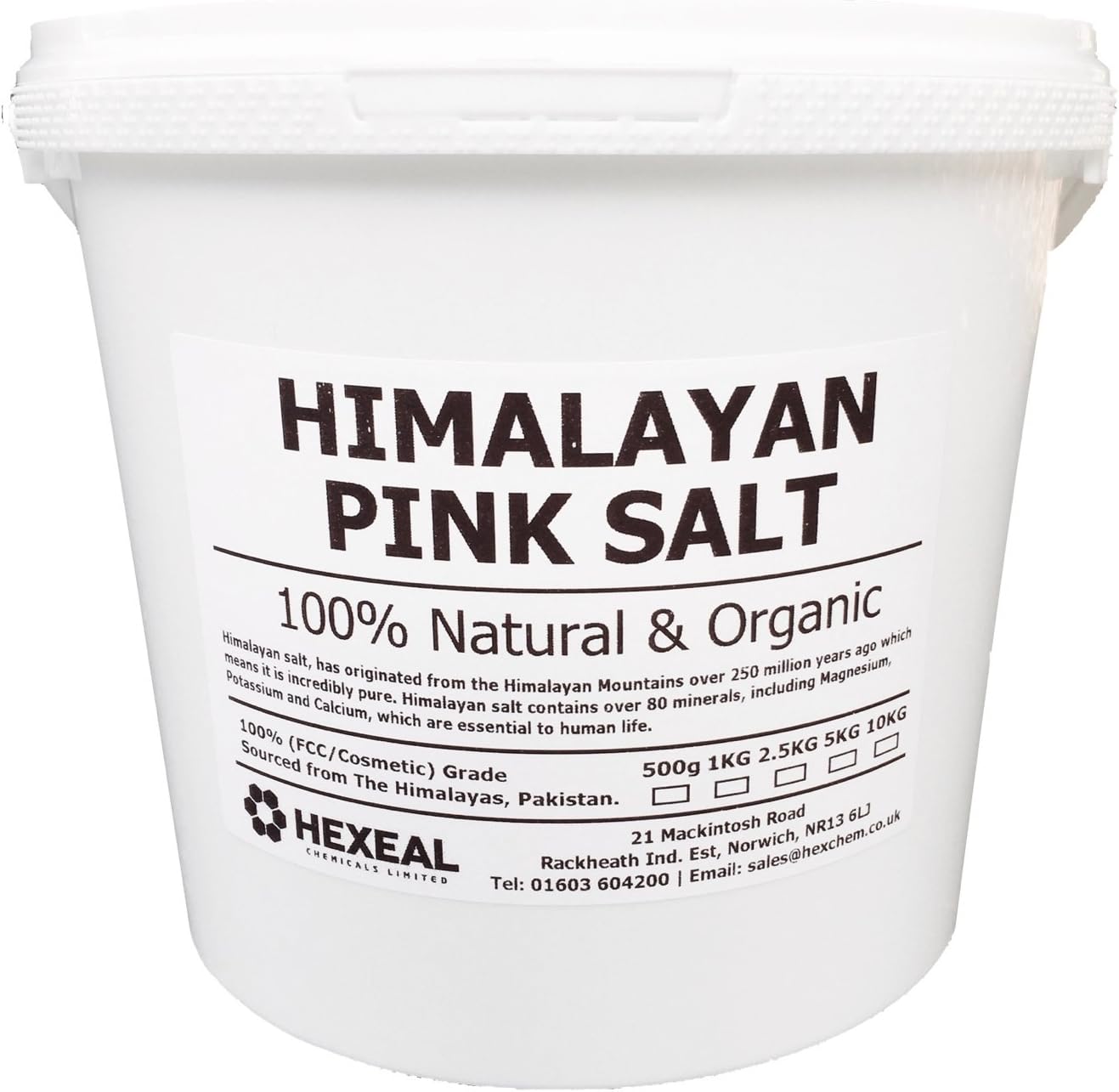 HIMALAYAN PINK SALT | Fine | 5KG BUCKET | FCC Food/Cosmetic Grade | 100% Natural