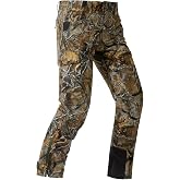 BASSDASH Walker-Lw Men&rsquo;s Waterproof Breathable Hunting Pants with Silent Outer Fabric for Fishing Turkey Upland