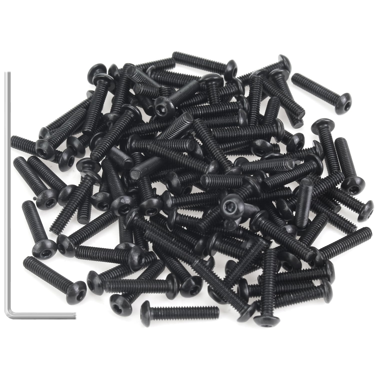 105 Pieces M2.5 x 12mm Button Head Socket Cap