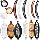 15PCS Banana Hair Clips For Women,Large Small Mini Hair Banana Clips for Thick Thin hairs Ponytail Curly hair Accessories for Women Girls,5 Styles