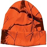 Realtree womens Licensed Camo Knit Cuff Beanie (Realtree Blaze Orange)